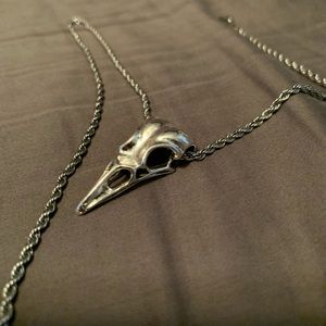 22” Bird Skull Pendant Chain